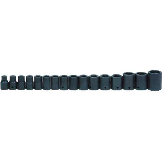 【お取り寄せ】WILLIAMS 1／2ドライブ ショートソケットセット 6角 16個 インパク JHWMS-4-16RC ソケット ソケットレンチ 作業用品 工具