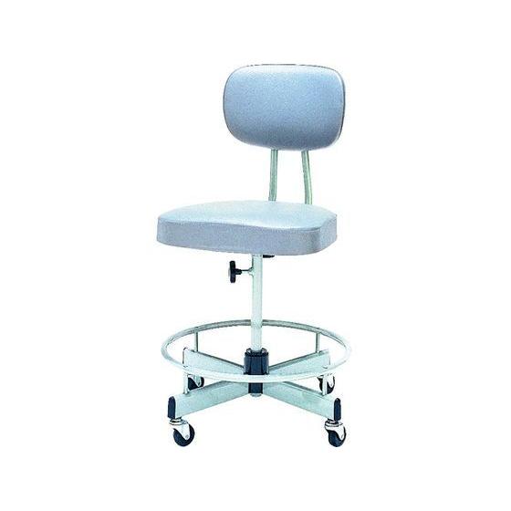 ノーリツ 製図用チェア ビニールレザー グレー T-17 スツール ミーティングチェア ミーティング用