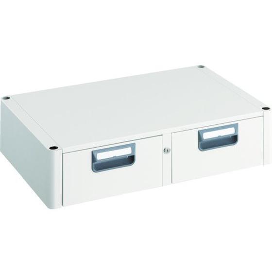 TRUSCO/フェニックスワゴン 2列引出 750×500 W色/PEW-75W-W オプション ツールワゴン 物流 現場