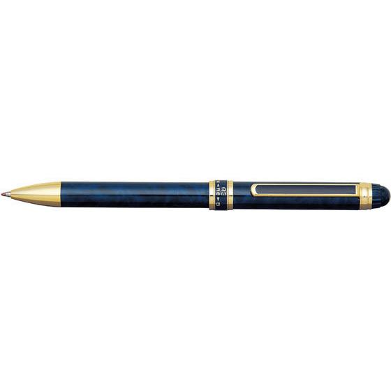 【お取り寄せ】プラチナ 多機能筆記具 W.アクション ブルーマーブル MWB-3000RN 56 シャープペン付き 油性ボールペン 多色 多機能｜cocodecow