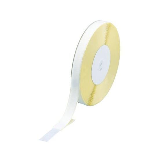 TRUSCO マジックテープ[[R下]] 糊付A側 幅25mm×長さ25m 白 結束バンド 結束具 梱包資材