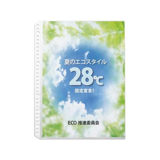 プラス 差替リフィル 1ポケット A4 2・4・30穴 100枚 透明 R-PP Ａ４ 差替式 クリヤーファイル｜cocodecow｜03