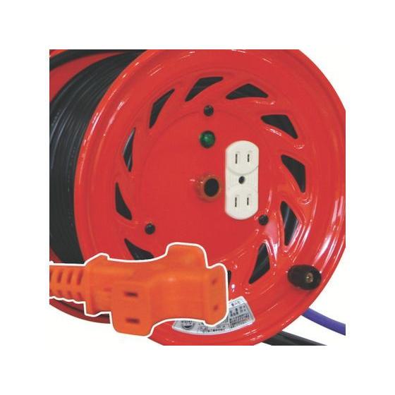 【お取り寄せ】日動 電工ドラム びっくリール 一般型ドラム100V 30m RND-30S RND-30S コードリール１００Ｖ コードリール 延長コード 工事用品 作業用品 工具_1