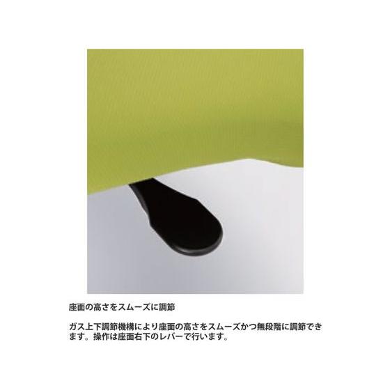 【メーカー直送】イトーキ コルトチェア ブラックベース 肘なし ブラック【代引不可】【組立・設置・送料無料】肘なし メッシュチェア オフィスチェア_6
