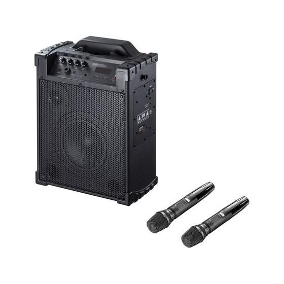 SANWA SUPPLY ワイヤレスマイク付き拡声器スピーカ　有線無線マイク付き SANWA SUPPLY（サンワサプライ） 【お取り寄せ】サンワサプライ
