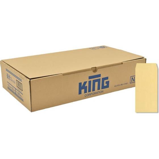 【メーカー直送】キングコーポレーション 長3 85g OKゴールド 枠ナシ 1000枚×2箱【代引不可】長３ Ａ４判横三ツ折り用 長タイプ封筒 ノートの画像