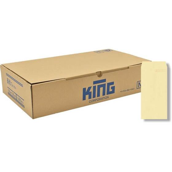 【メーカー直送】キングコーポレーション 長3 85g OKゴールド 1000枚×2箱【代引不可】長３ Ａ４判横三ツ折り用 長タイプ封筒 ノートの画像