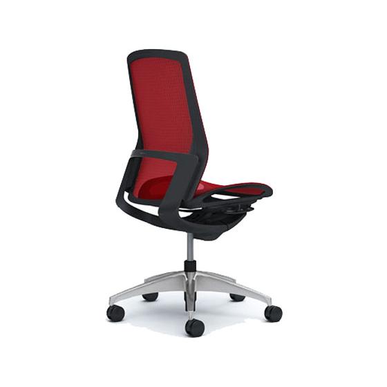 【メーカー直送】オカムラ フィノラ ハイバック 座メッシュ 肘無し レッド C735AR【代引不可】【組立・設置・送料無料】肘なし メッシュチェア オフィスチェア_1