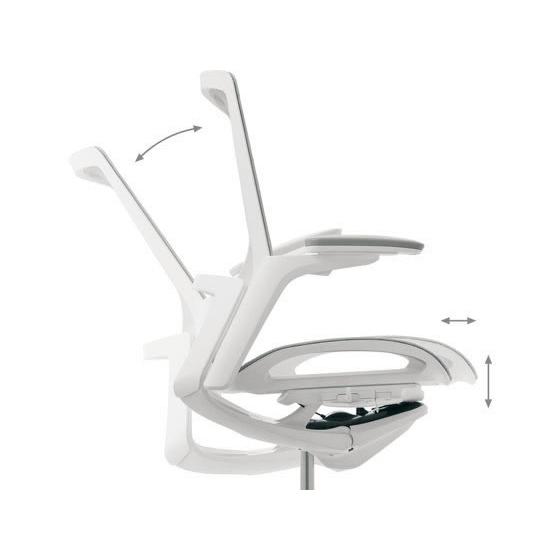 【メーカー直送】オカムラ フィノラ ハイバック 座メッシュ 肘無し レッド C735AR【代引不可】【組立・設置・送料無料】肘なし メッシュチェア オフィスチェア_5