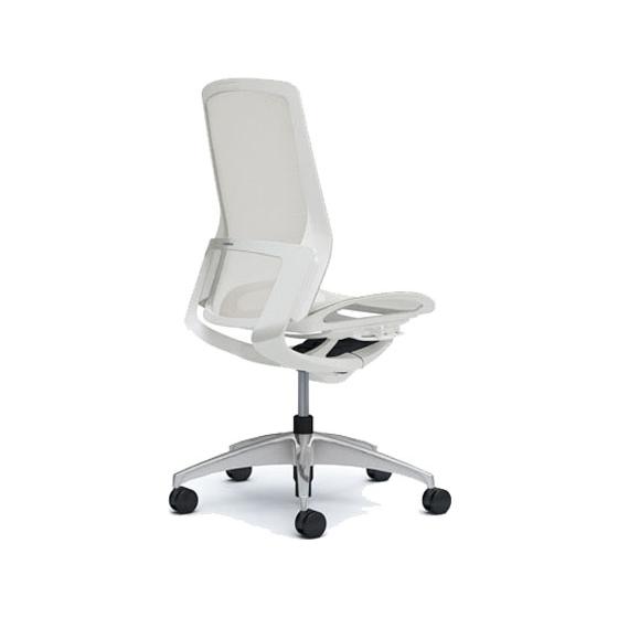 【メーカー直送】オカムラ フィノラ ハイバック 座メッシュ 肘無し ホワイト C735CW【代引不可】【組立・設置・送料無料】肘なし メッシュチェア オフィスチェア_1