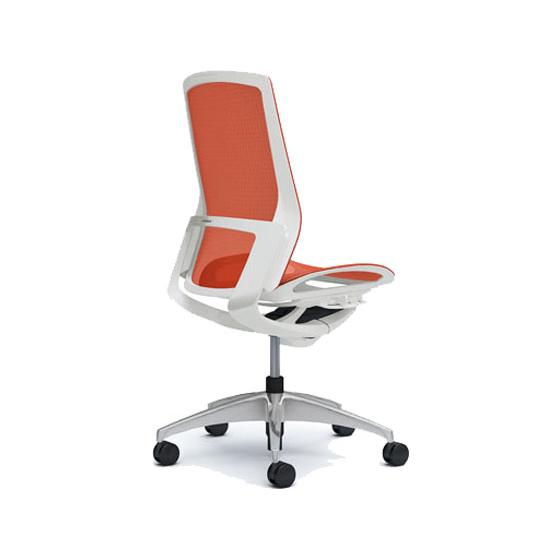 【メーカー直送】オカムラ フィノラ ハイバック 座メッシュ 肘無し オレンジレッド C735CW【代引不可】【組立・設置・送料無料】肘なし メッシュチェア_1