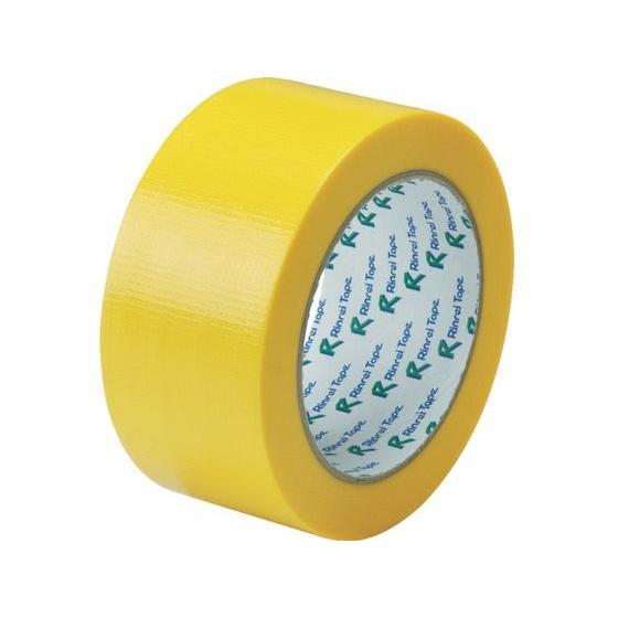 【お取り寄せ】リンレイテープ 包装用PEワリフテープ EF674 50×25 黄色 養生テープ ガムテープ 粘着テープ｜cocodecow