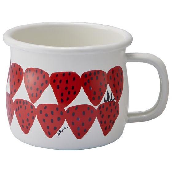 【お取り寄せ】豊琺瑯 Plune. ホーロー マグカップ 「あかいちご」 PMA-511 マグ カップ&ソーサー 洋食器 キッチン テーブル | 