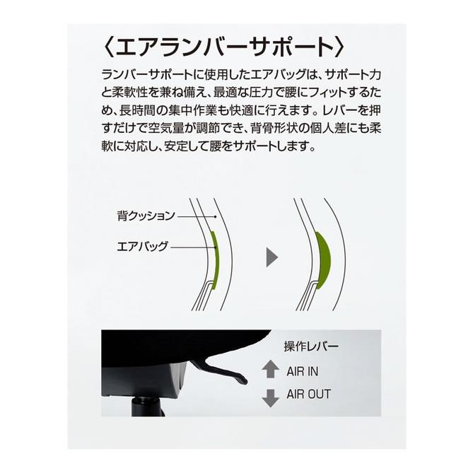 【メーカー直送】コクヨ プント アルミ脚 ハイバック 肘有 Wキャスター CRGA2467F6L7E6W【代引不可】【組立・設置・送料無料】肘付き 固定肘タイプ_4
