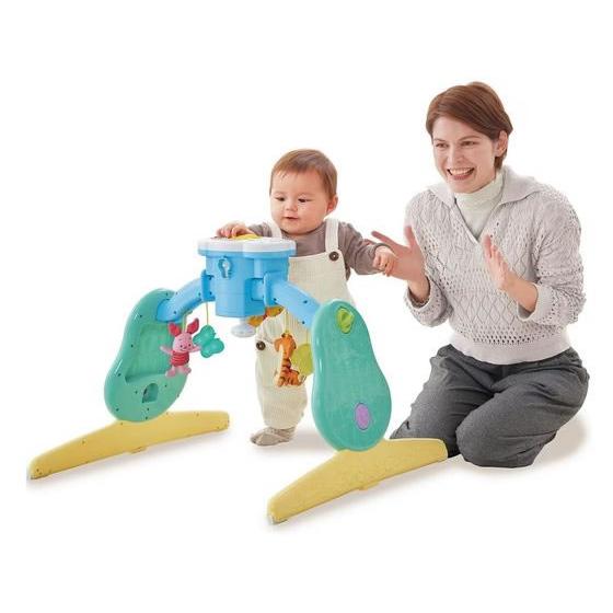 タカラトミー 6WAYジムにへんしんメリー プラス くまのプーさん ベビー用品 幼児玩具 知育玩具 おもちゃ ホビー ゲーム 誕プレの画像