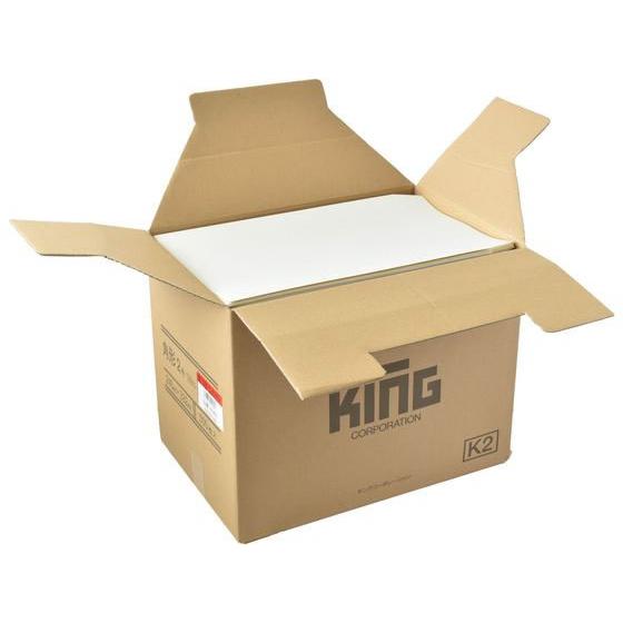 【メーカー直送】キングコーポレーション 角2 エンボスカラー 100g スミ貼 ホワイト 500枚【代引不可】A4封筒 テープ無し 郵便番号枠なし 角２ Ａ４サイズ用の画像