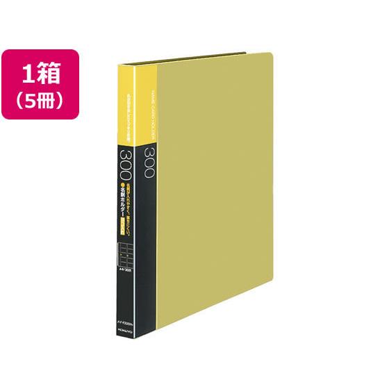 【お取り寄せ】コクヨ 名刺ホルダー 替紙式 A4縦30穴横入 黄 5冊 名刺フォルダー本体 差替式３０穴タイプ 名刺フォルダー ポストカードホルダー ファイル