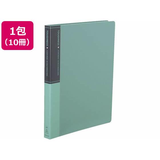 【お取り寄せ】コクヨ クリヤーブック タフネス 替紙式 A4縦 30穴 緑 10冊 Ａ４ 差替式クリヤーファイル