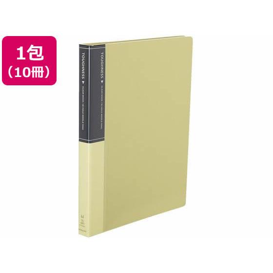 コクヨ クリヤーブック タフネス 替紙式 A4縦 30穴 黄 10冊 Ａ４ 差替式クリヤーファイル