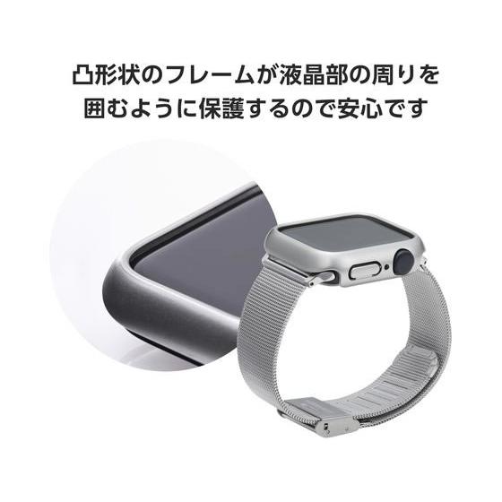 【お取り寄せ】エレコム アップルウォッチSE 40mm バンパー シルバー AW-23EBPPMSV スマートウォッチ関連品 時計 | ELECOM | 04