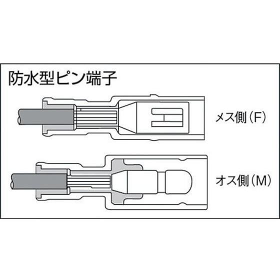 【お取り寄せ】ニチフ 防水形ピン端子 メス (100個入) PC4009-F-WP 圧着端子 スプライス端子 コネクタ 電子部品 電源 | ニチフ | 01