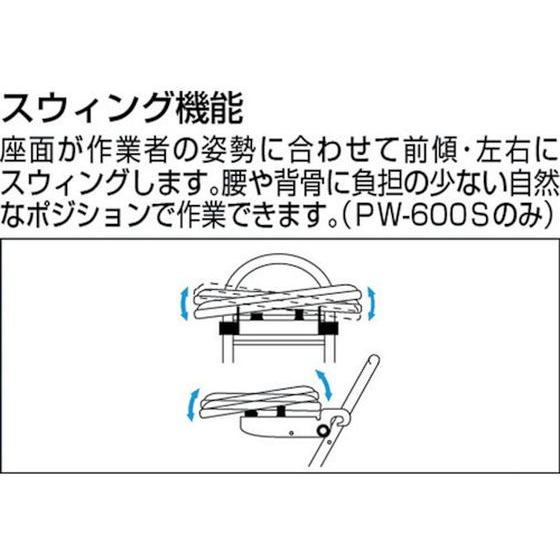 【お取り寄せ】セイコー プロワークチェア スゥイング 黒 PW-600S 折りたたみイス パイプ椅子 ミーティングチェア オフィス家具_1