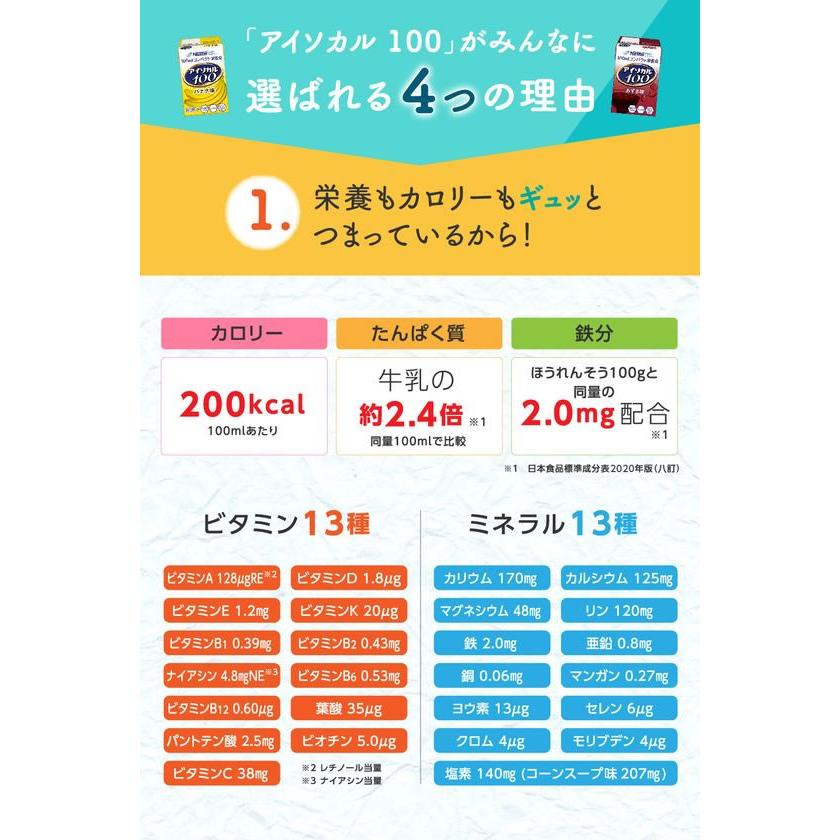 ネスレ日本 アイソカル100 コーンスープ味 100mL×12本 | アイソカル | 03