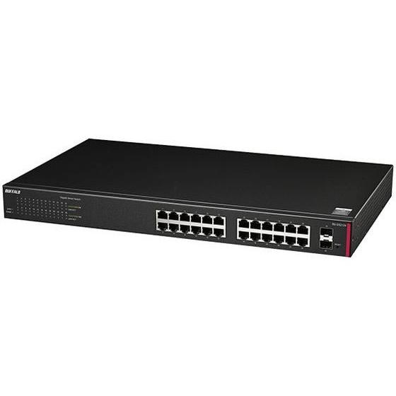 【お取り寄せ】バッファロー 法人向け レイヤー2 Giga スマートスイッチ 24ポート ブラック スイッチングハブ ネットワーク機器 パソコン 家電_5