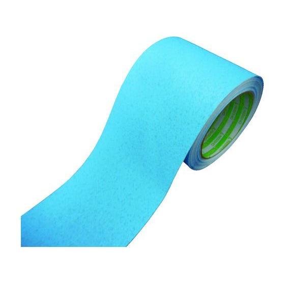 【お取り寄せ】日東エルマテ 素足用ノンスリップテープ 100mm×5m ブルー LSS-100B 屋内用 すべりどめテープ 粘着テープ 梱包 | 