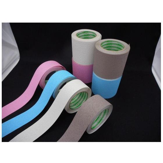 【お取り寄せ】日東エルマテ 素足用ノンスリップテープ 100mm×5m ブルー LSS-100B 屋内用 すべりどめテープ 粘着テープ 梱包 |  | 01