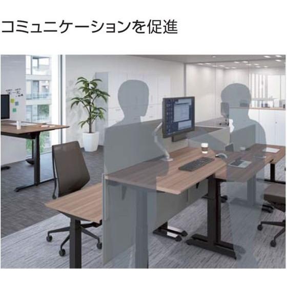 【メーカー直送】コクヨ デスク シークエンス 平机ソフト Fレバー W1350 ナチュラルオーク【代引不可】【組立・設置・送料無料】電動昇降デスク