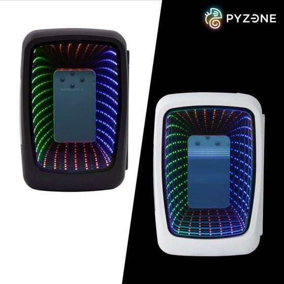 【お取り寄せ】THANKO インフィニティミラー卓上冷蔵庫4L ブラック LESEREHBK 冷蔵庫 冷凍庫 キッチン家電 | THANKO | 01