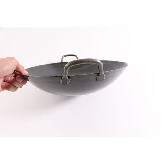 【お取り寄せ】山田工業所 鉄打出中華鍋1.6mm(取手溶接)54cm 北京鍋 中華鍋 鍋 フライパン 厨房 キッチンの画像