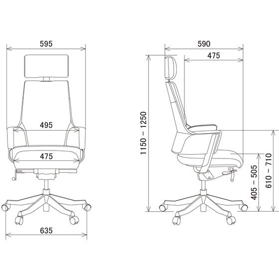 【メーカー直送】MERRYFAIR デルフィ2ファブリック ハイバック オリーブ 137098【代引不可】【お客様組立】肘付き 固定肘タイプ 布張りチェア オフィスチェア | MERRYFAIR | 05