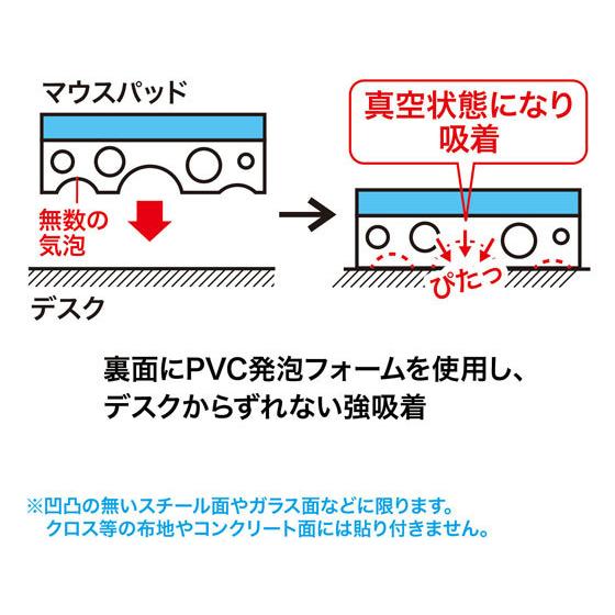 【お取り寄せ】サンワサプライ ずれないマウスパッド グレー Lサイズ MPD-NS1GY-L マウスパッド ＰＣ周辺機器｜cocodecow｜05