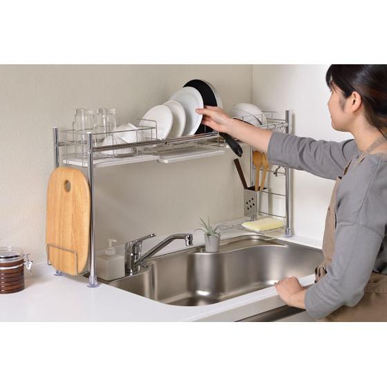 定価¥23.100- KAWAKI 水切りラック シンク渡しタイプ be worth style 特典付き ビーワーススタイル KAWAKI シンク渡し