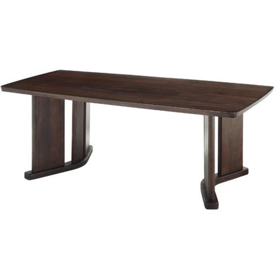 カグクロ/舟型高級会議テーブル W1800 ダークブラウン ミーティング用テーブル ミーティングテーブル ミ