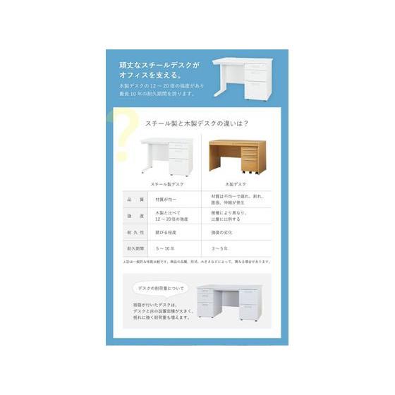 NUTS(ナッツ) 片袖机 W1000×D700×H700 【折りたたみテーブル】 NG【代引不可】【お客様組立】