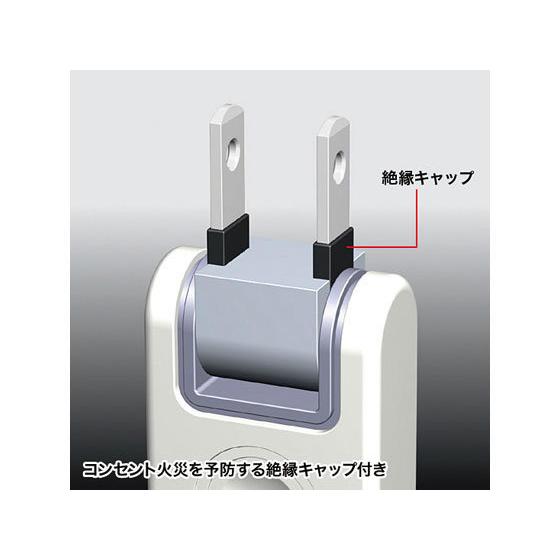 【お取り寄せ】サンワサプライ 火災予防安全タップ 2P4個口3m TAP-TSH43N ２ピンタイプ ５ｍ未満 ＯＡタップ 延長コード 配線｜cocodecow｜03