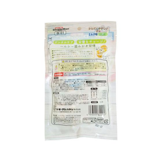 【お取り寄せ】ドギーマンハヤシ からだにやさしいガム ミルク味 ミニボーン 10本 | ドギーマン | 01