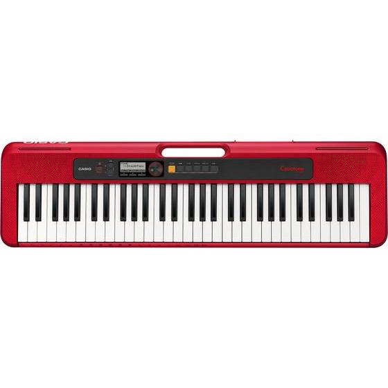 【お取り寄せ】カシオ計算機 Casiotone 電子キーボード レッド CT-S200RD 音楽 学童用 運動 教材 学童の画像