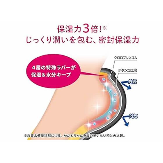 小林製薬 かかとちゃん ブラック M-L 1足(2枚入) フットケア バス