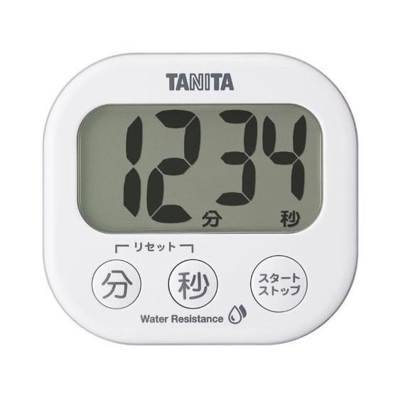 タニタ 洗えるでか見えタイマー TD426WH キッチンタイマー はかり 調理 キッチン 家電 | TANITA