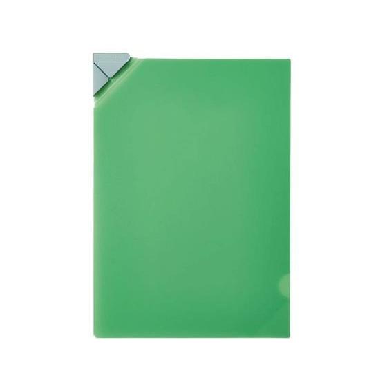 キングジム ナナメクリ ファイル(透明) A4 緑 580Tミト