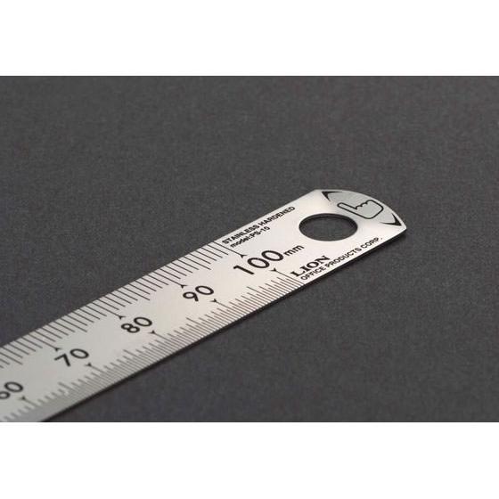 ライオン事務器 ステンレス定規 15cm PS-15 271-55 定規 スケール 教材 学童 文具 | ライオン事務器 | 02