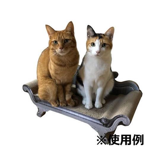【お取り寄せ】ペットアイ 猫用爪とぎソファ White QQ50149 猫爪とぎ 爪磨き 猫用 キャット ペット デイリー | ペットアイ | 03