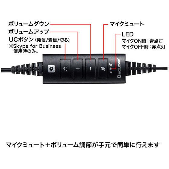 【お取り寄せ】サンワサプライ/ノイズキャンセリングマイク付きUSBヘッドセット 両耳タイプ ヘッドセット ＷＥＢカメラ ヘッドセット ＰＣ周辺機器｜cocodecow｜04