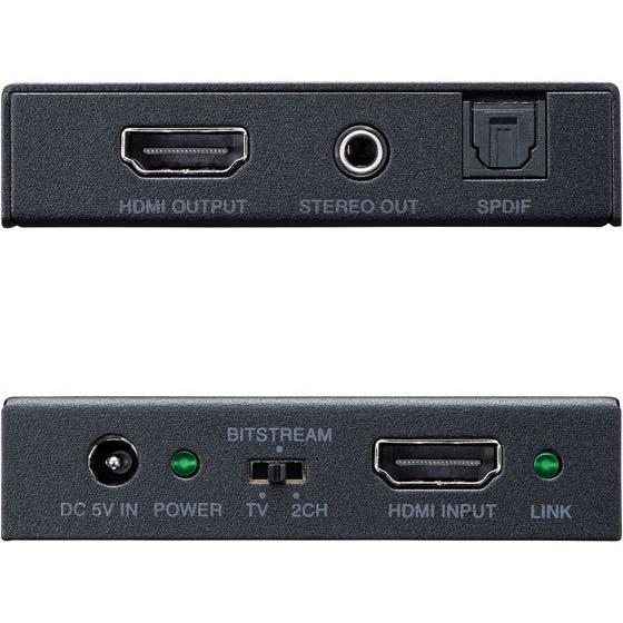 【お取り寄せ】サンワサプライ 4K HDR対応HDMI信号オーディオ分離器 VGA-CVHD8 切替機 分配器 ＰＣ周辺機器 パソコン 家電の画像