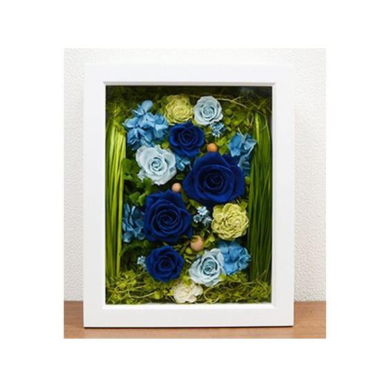 127発売新製品 お取り寄せ 日比谷花壇 フレームアート 花畑 中 ブルー 送料無料沖縄を除く Chhaperia Com
