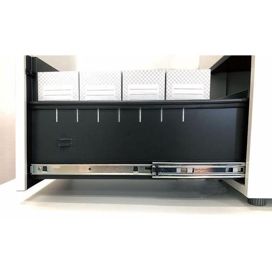 【メーカー直送】イノウエ 両袖机 3段3段 W1400 ホワイト×ホワイト GSD-W147【代引不可】【組立・設置・送料無料】 スチールデスク ワゴン公式通販